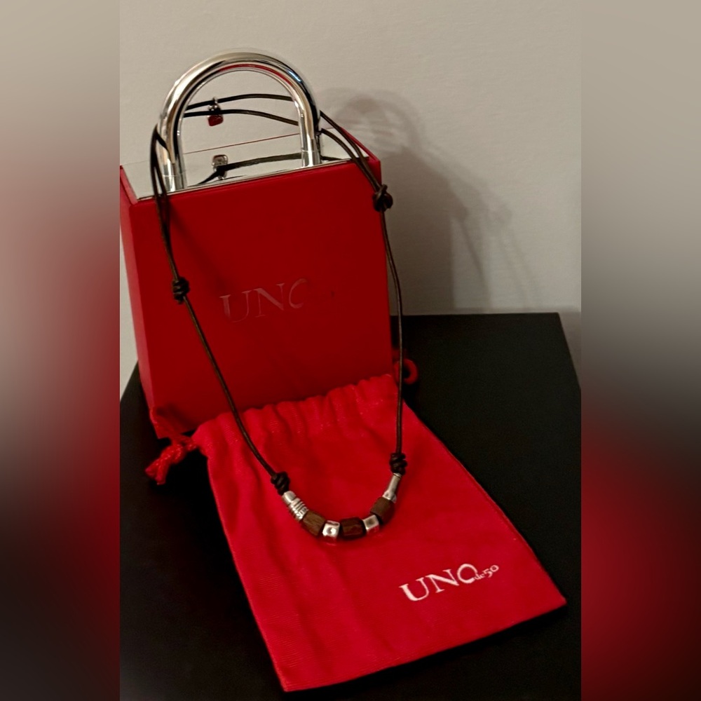 Men’s Necklace Leather and Silver